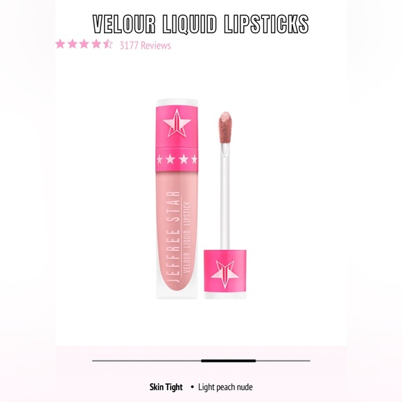 Jeffree Star ⭐️ Velour Lipstick- Skin Tight BNIB - Picture 3 of 3